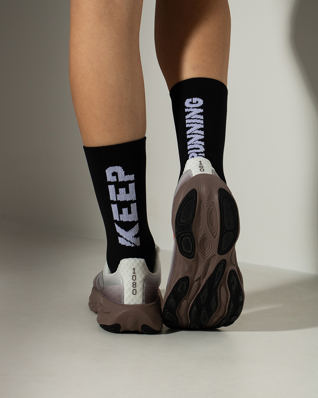 meia poliamida corrida