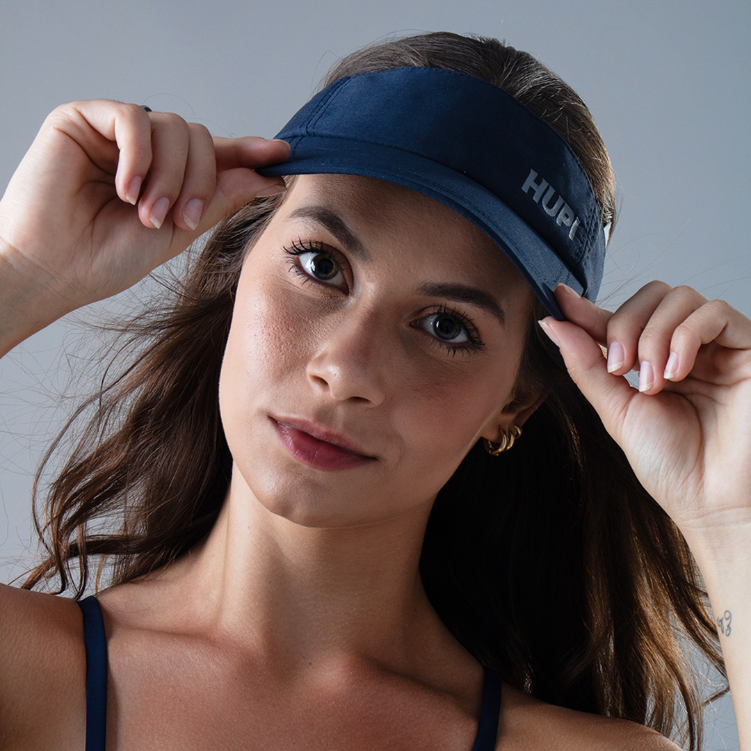 viseira azul marinho