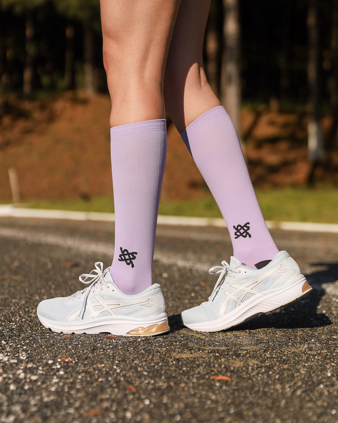 meia poliamida corrida