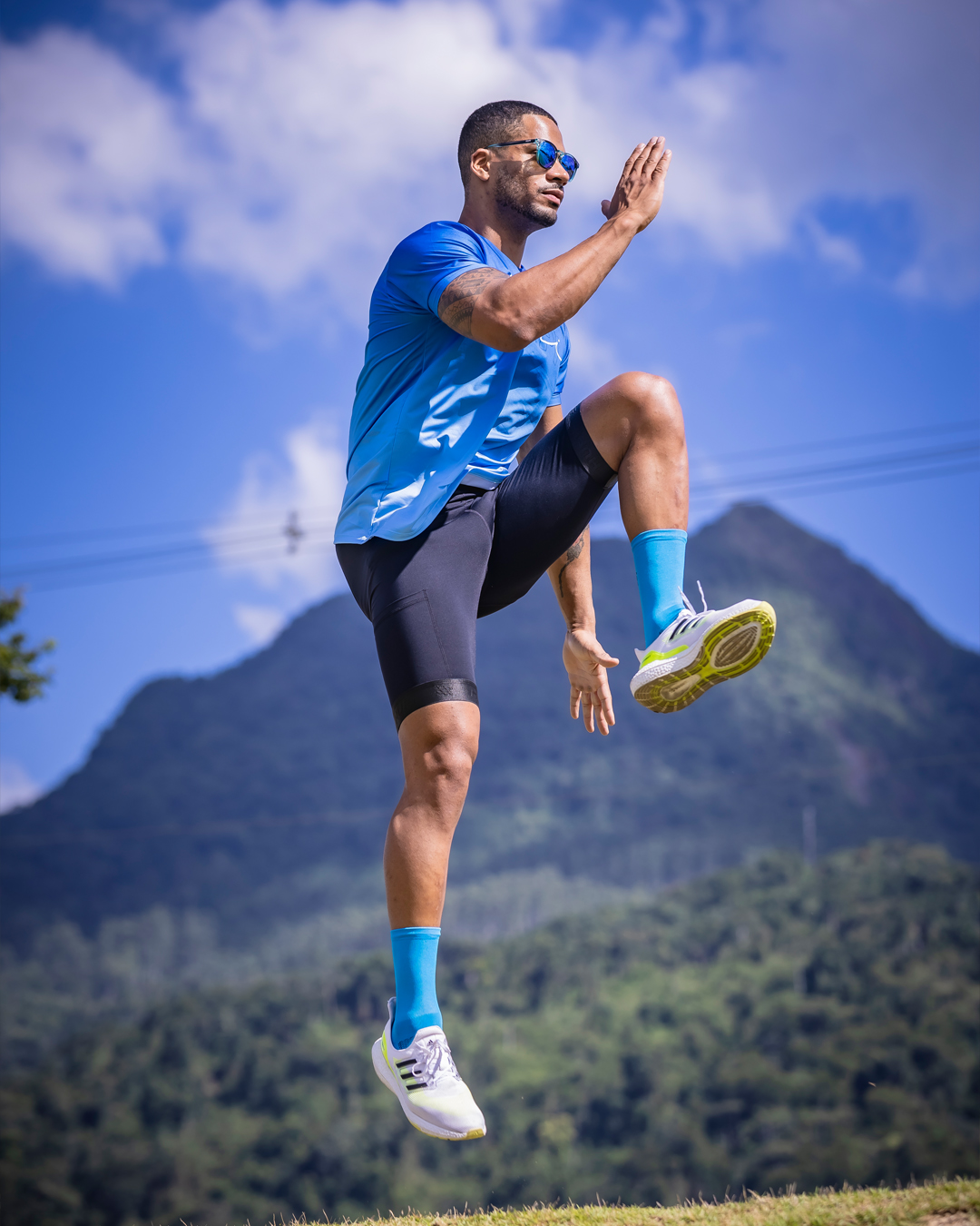 bermuda de compressão masculina