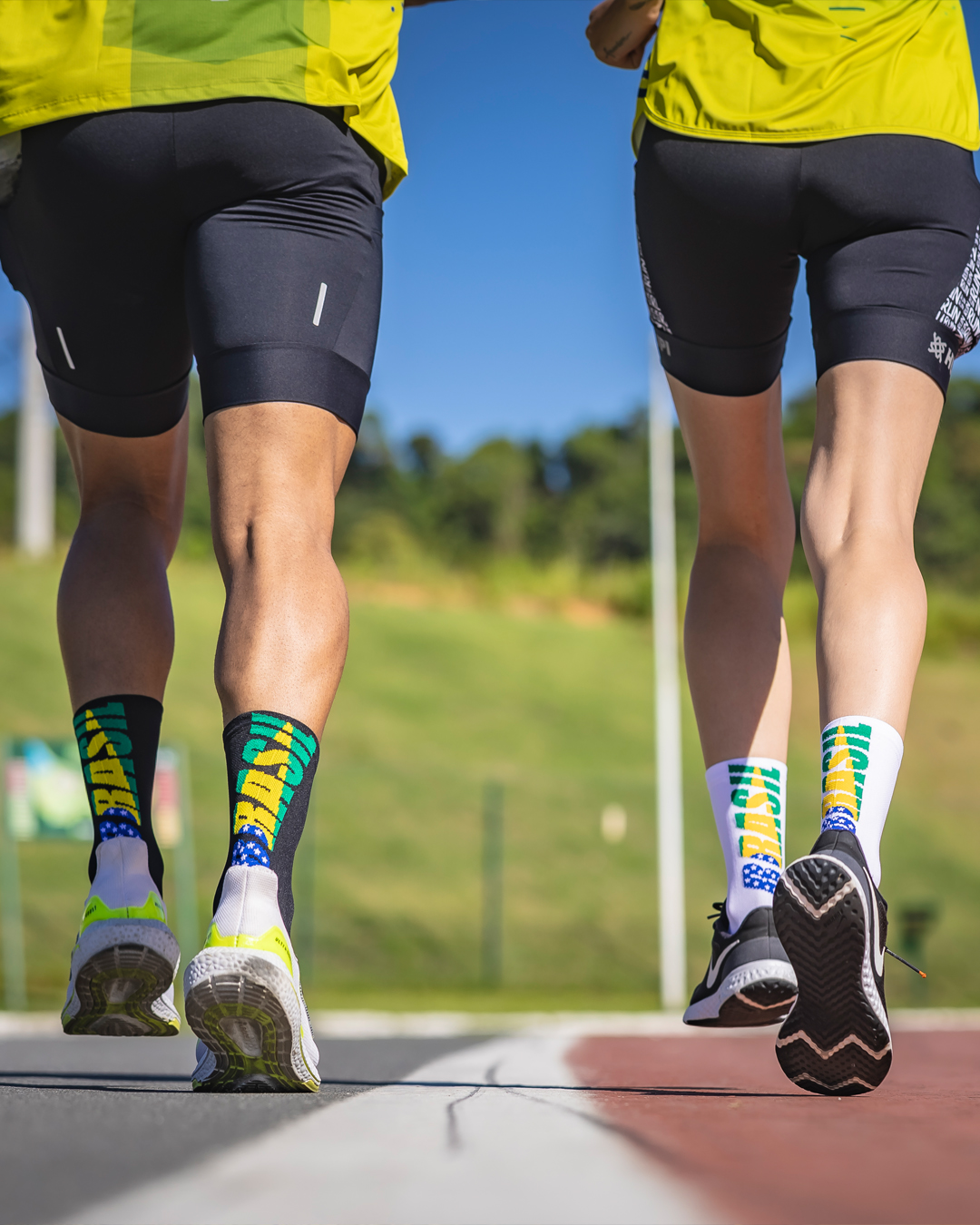 meia de poliamida para corrida