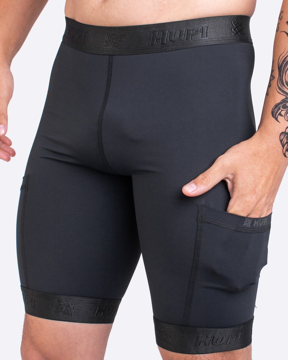 bermuda de compressão masculina