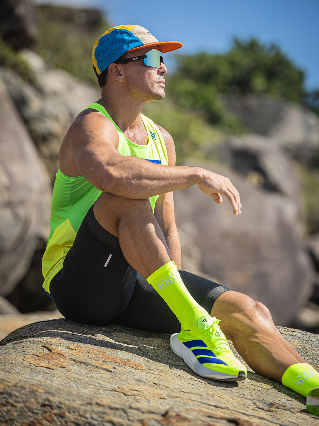 meia de poliamida para corrida
