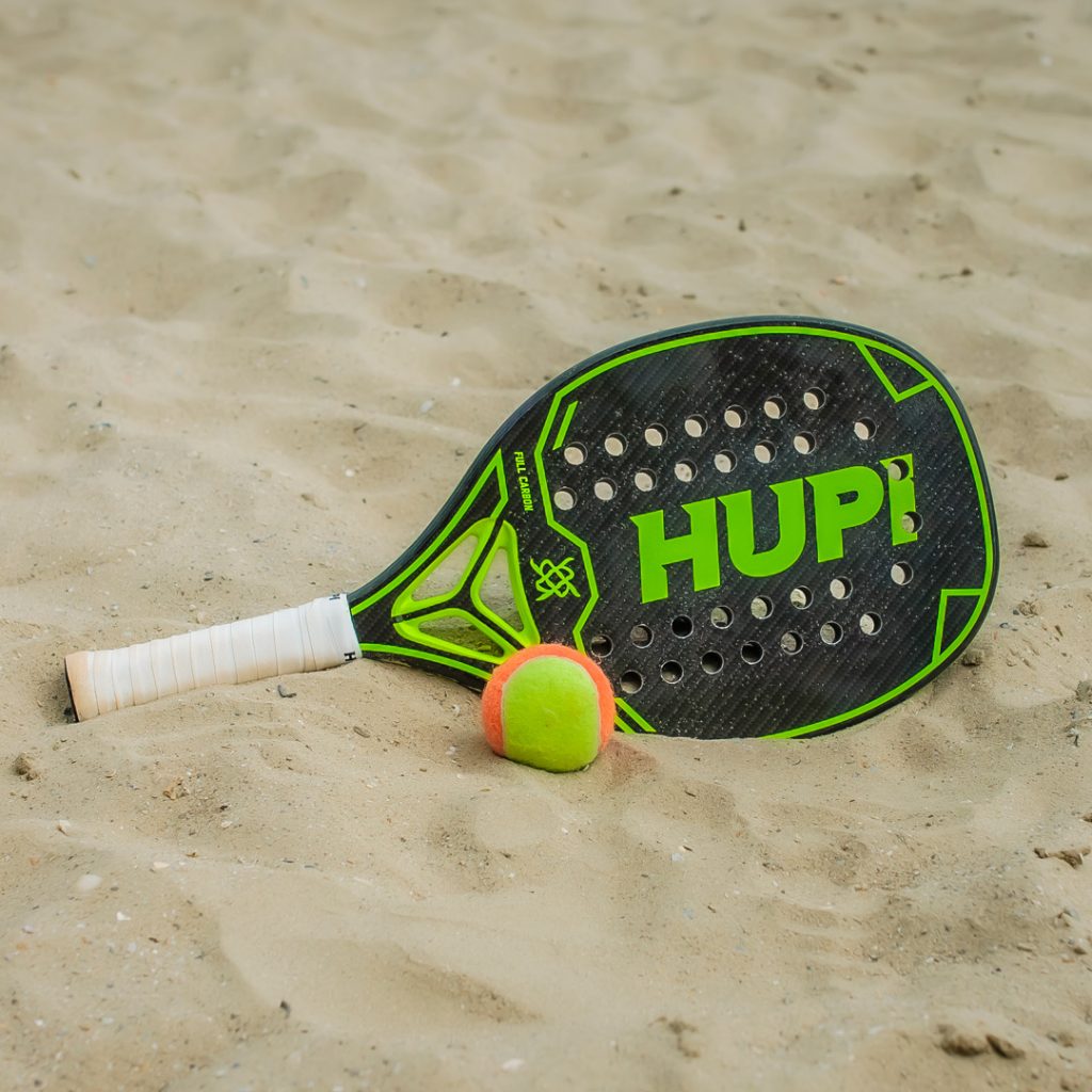 Promoção: Kit 2 Raquetes Beach Tennis HUPI Carbon Elite 3K