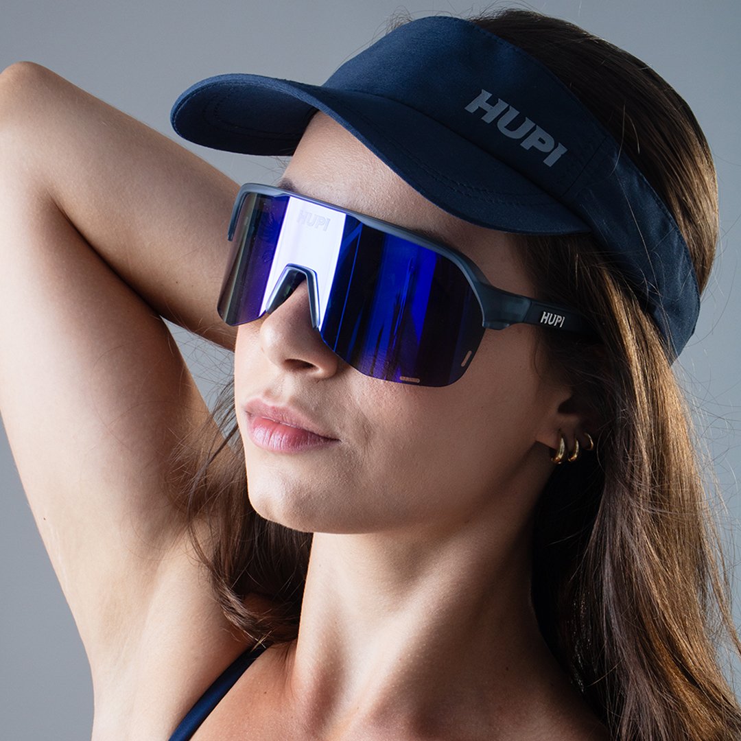 viseira azul marinho