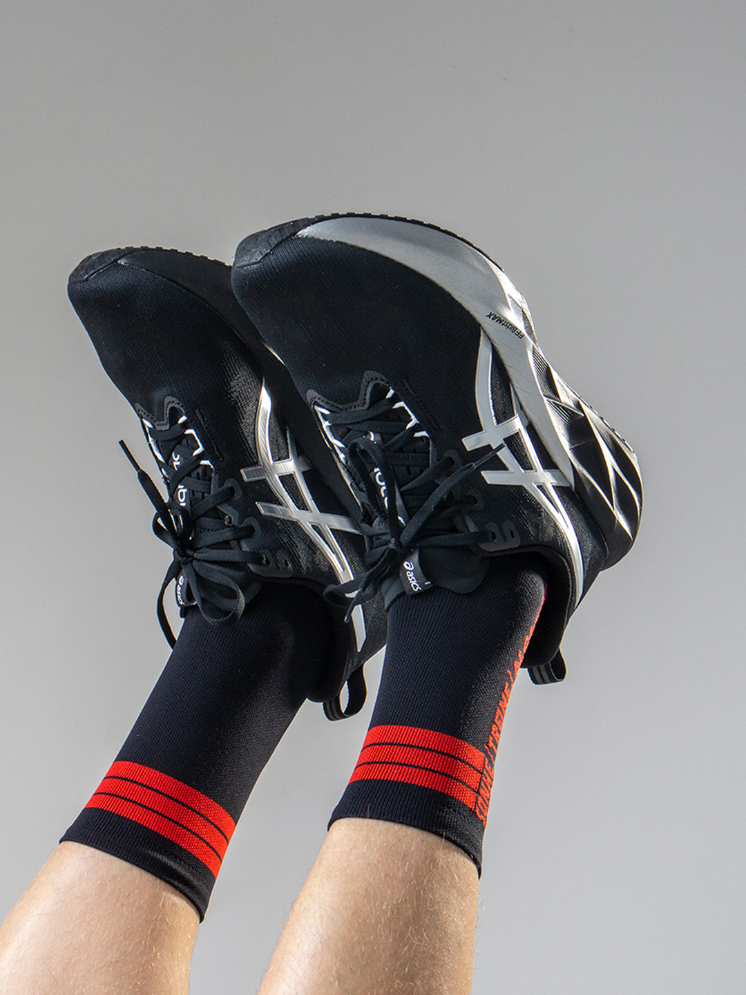 meia poliamida corrida