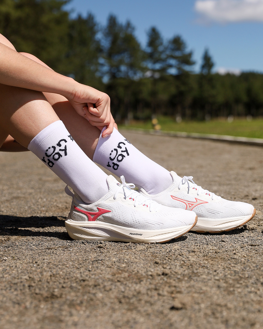 meia de poliamida para corrida