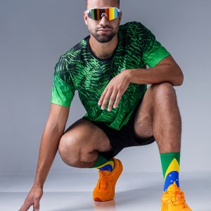 meia de poliamida para corrida